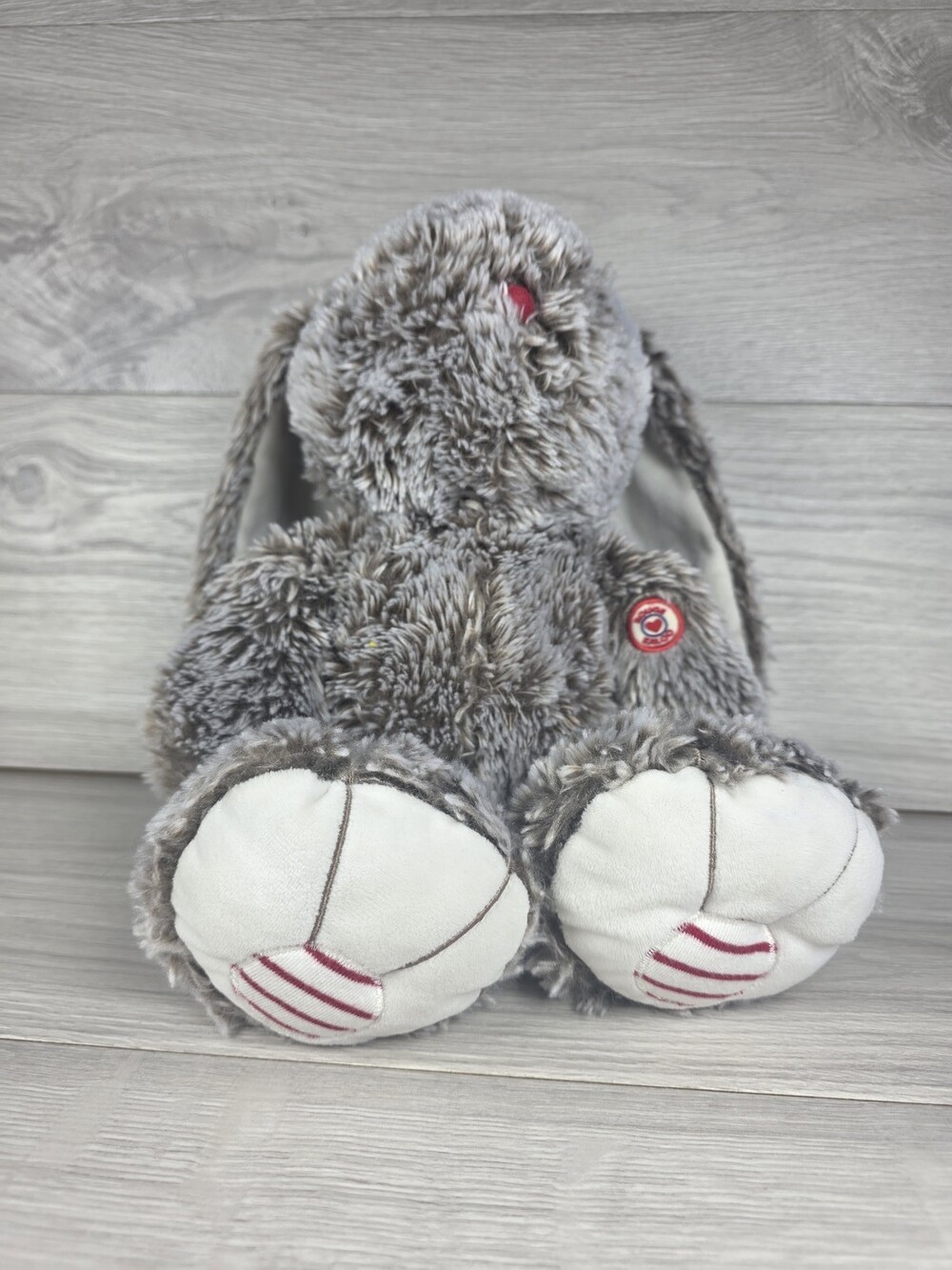 Rouge Kaloo Plush Rabbit by Kaloo Prestige Gray Leo Bunny FRANCE 13" SU32